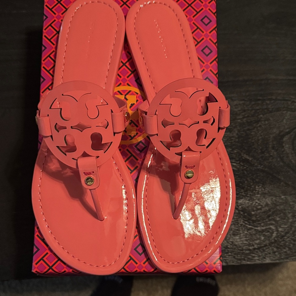 Tory Burch Pink and Orange Geometric Gift Box